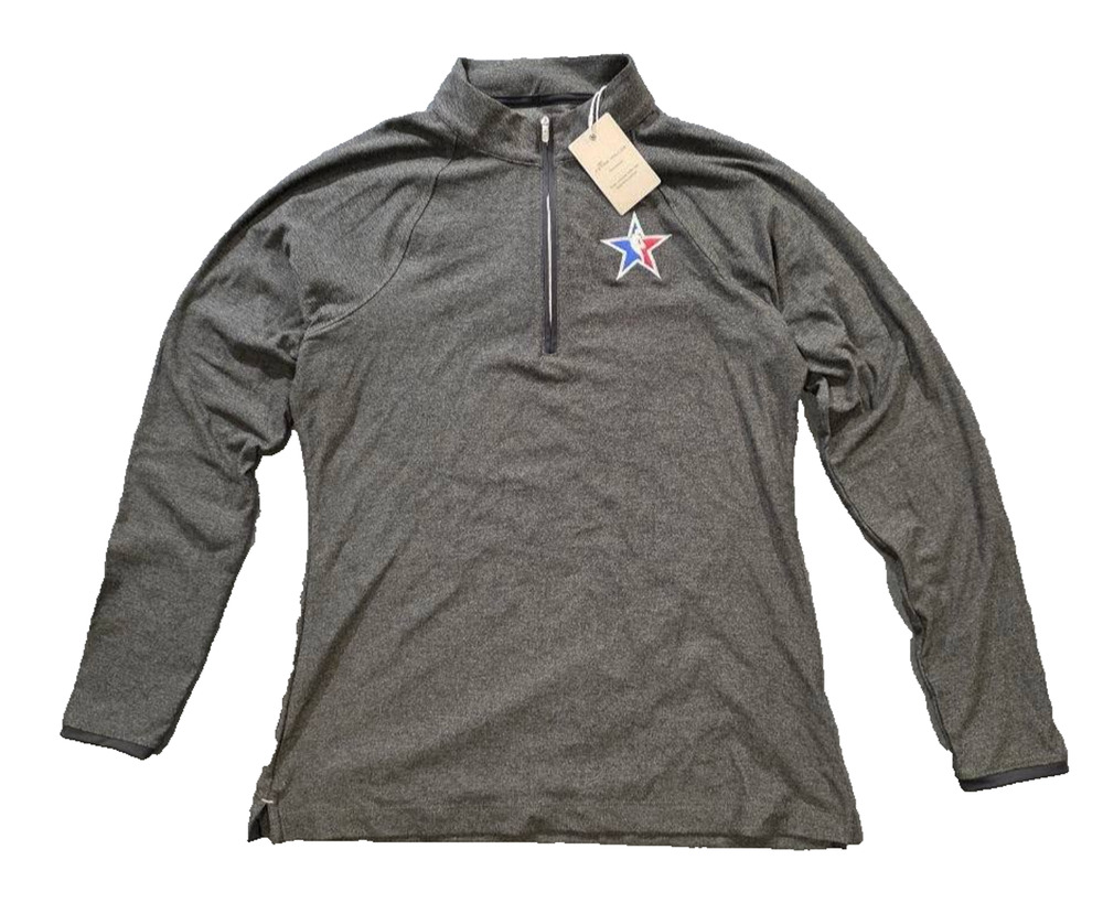 Peter Millar Sweatshirt M Gray UPF 50+ Sun Protection NBA All Star Game A010378